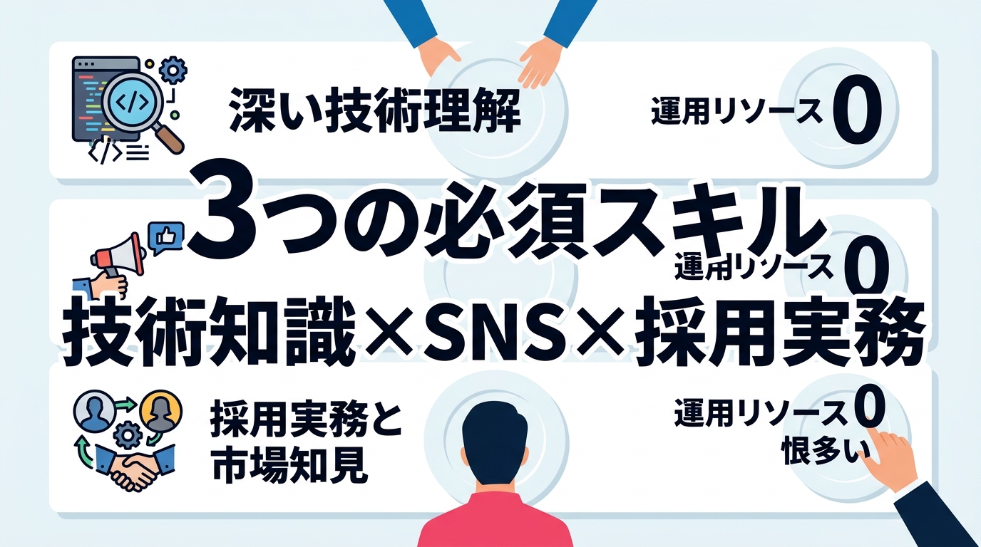なぜSNS採用は「運用代行」が効率的なのか？採用市場を知り尽くした専門家を選ぶメリットは？