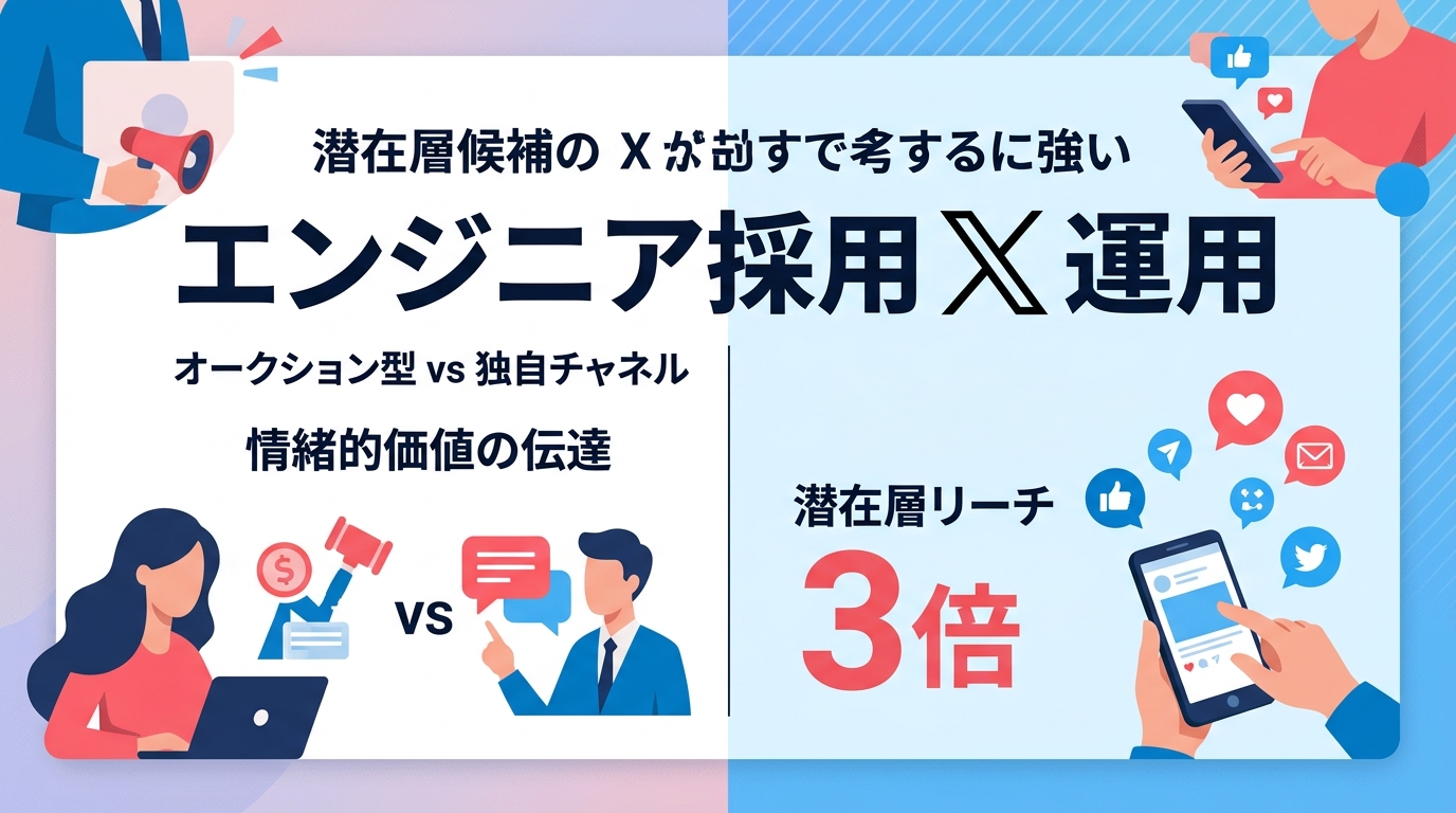 エンジニア採用にX運用を導入すべき決定的な理由とは？