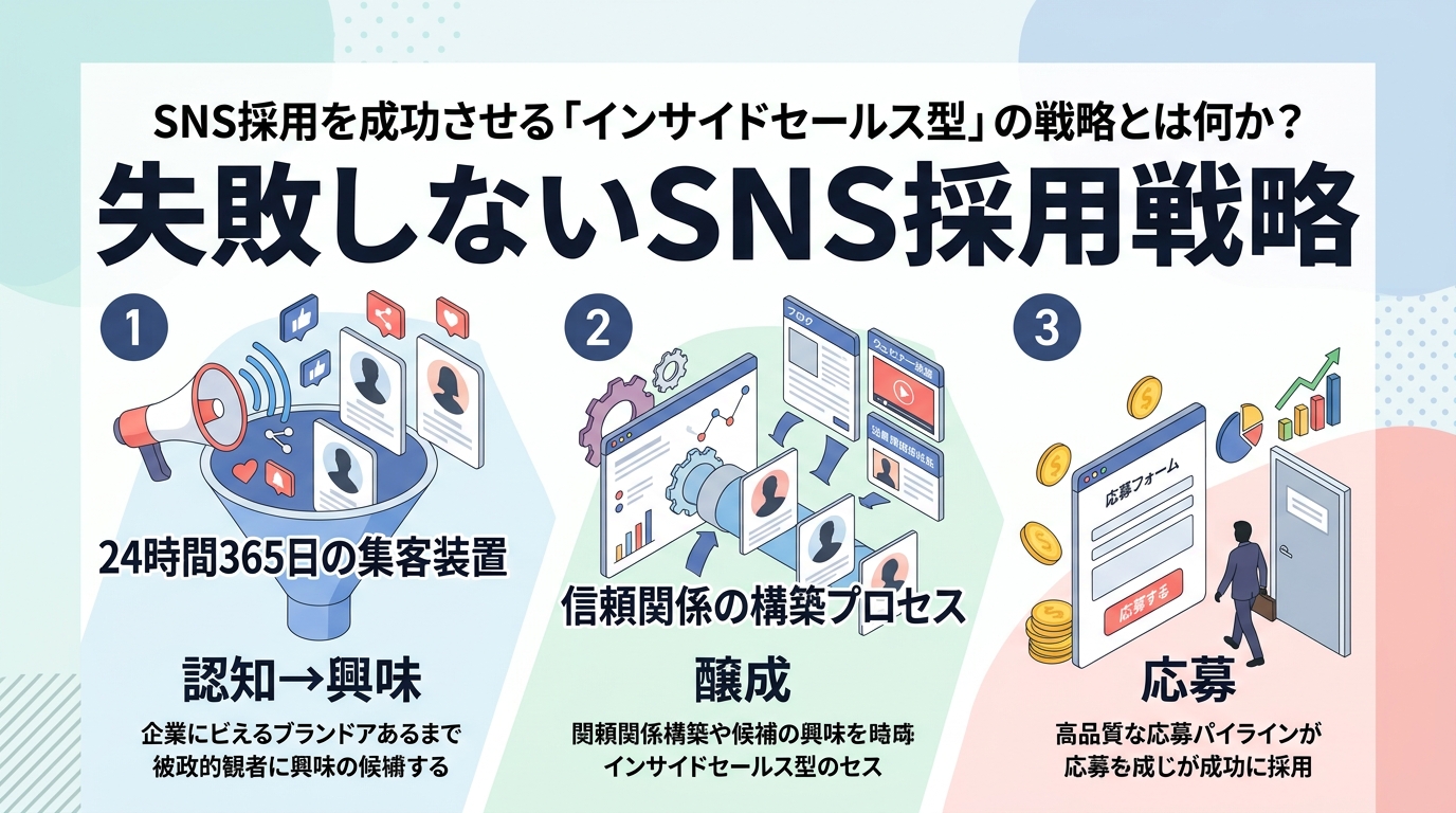 SNS採用を成功させる「インサイドセールス型」の戦略とは何か?