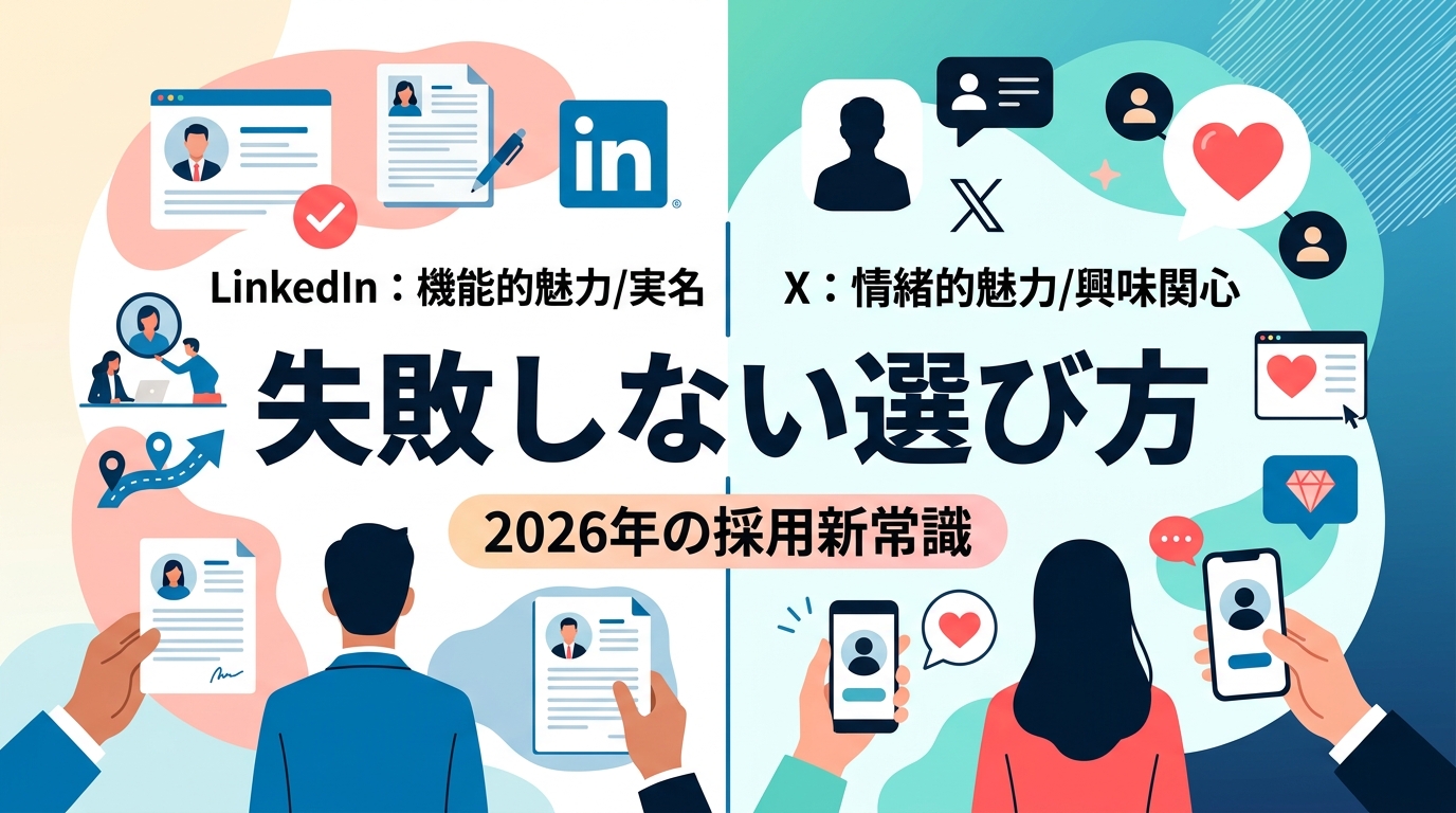 LinkedInとX（旧Twitter）の採用における決定的な違いとは何か？