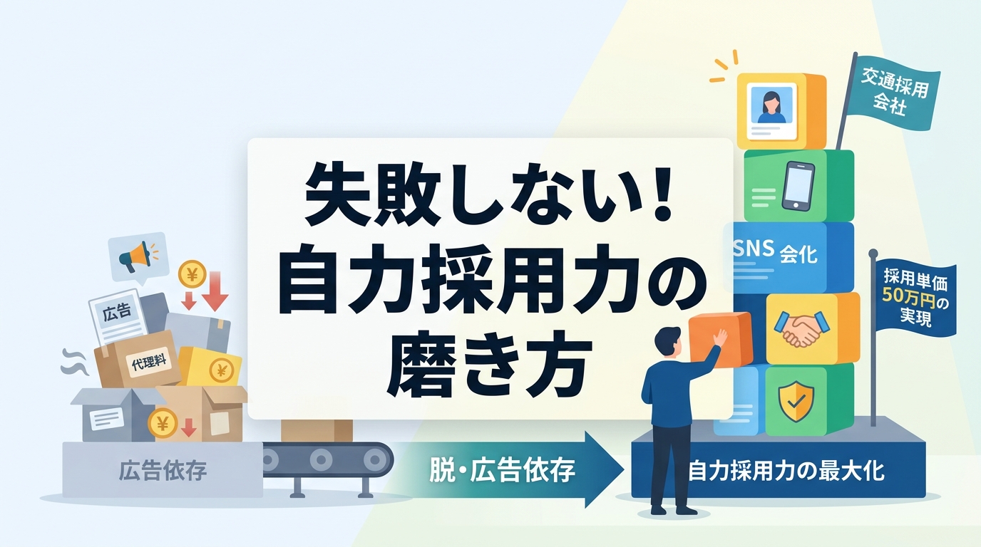 広告やエージェントに依存せず自社で採用力を最大化する方法は何か？