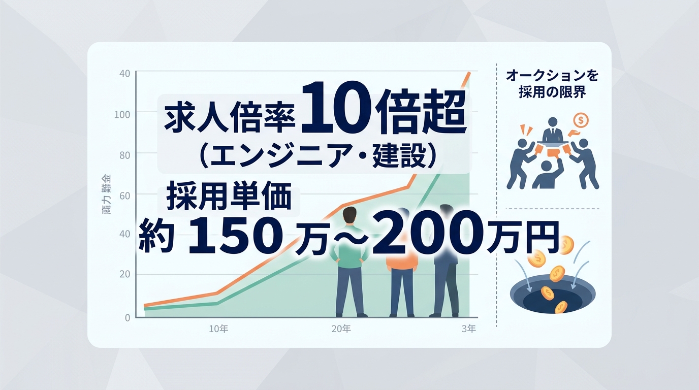 なぜ従来の求人広告に頼る採用手法は費用対効果が悪化するのか?