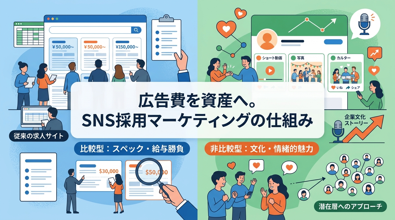 脱求人広告を実現する「SNS採用マーケティング」の仕組みとは?