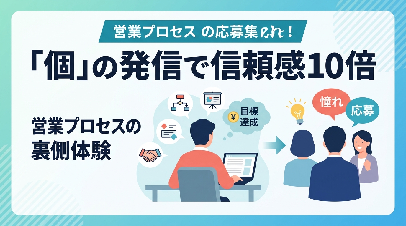 営業職採用を成功させる「個」の発信による差別化戦略とは何ですか？