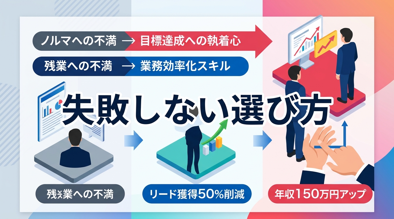 営業のネガティブな不満を「評価される強み」へ変換するには?
