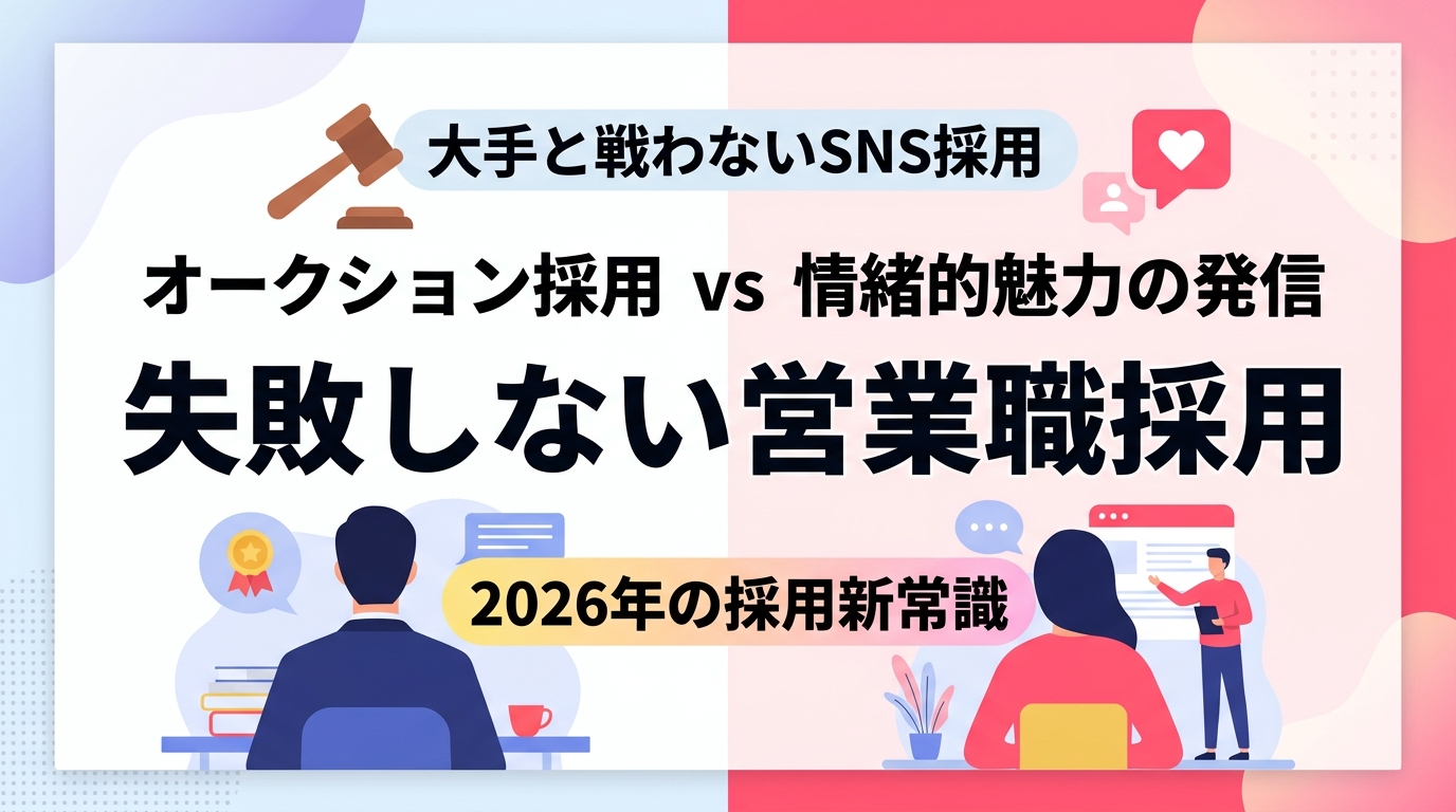 営業職の採用になぜSNSが必要なのか？