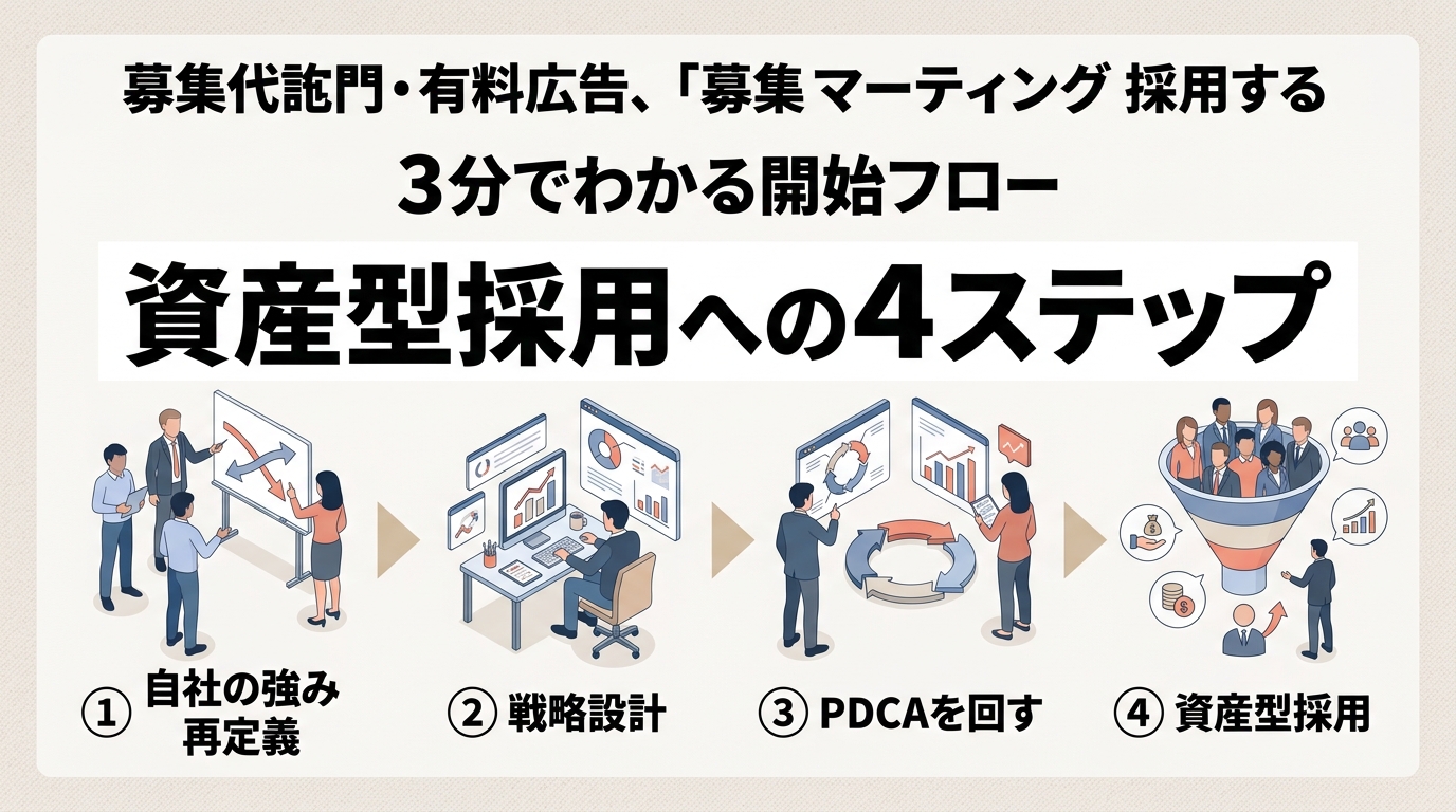 脱エージェント・脱広告を実現する「採用マーケティング」の始め方とは？
