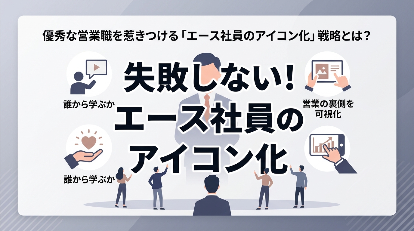 優秀な営業職を惹きつける「エース社員のアイコン化」戦略とは？
