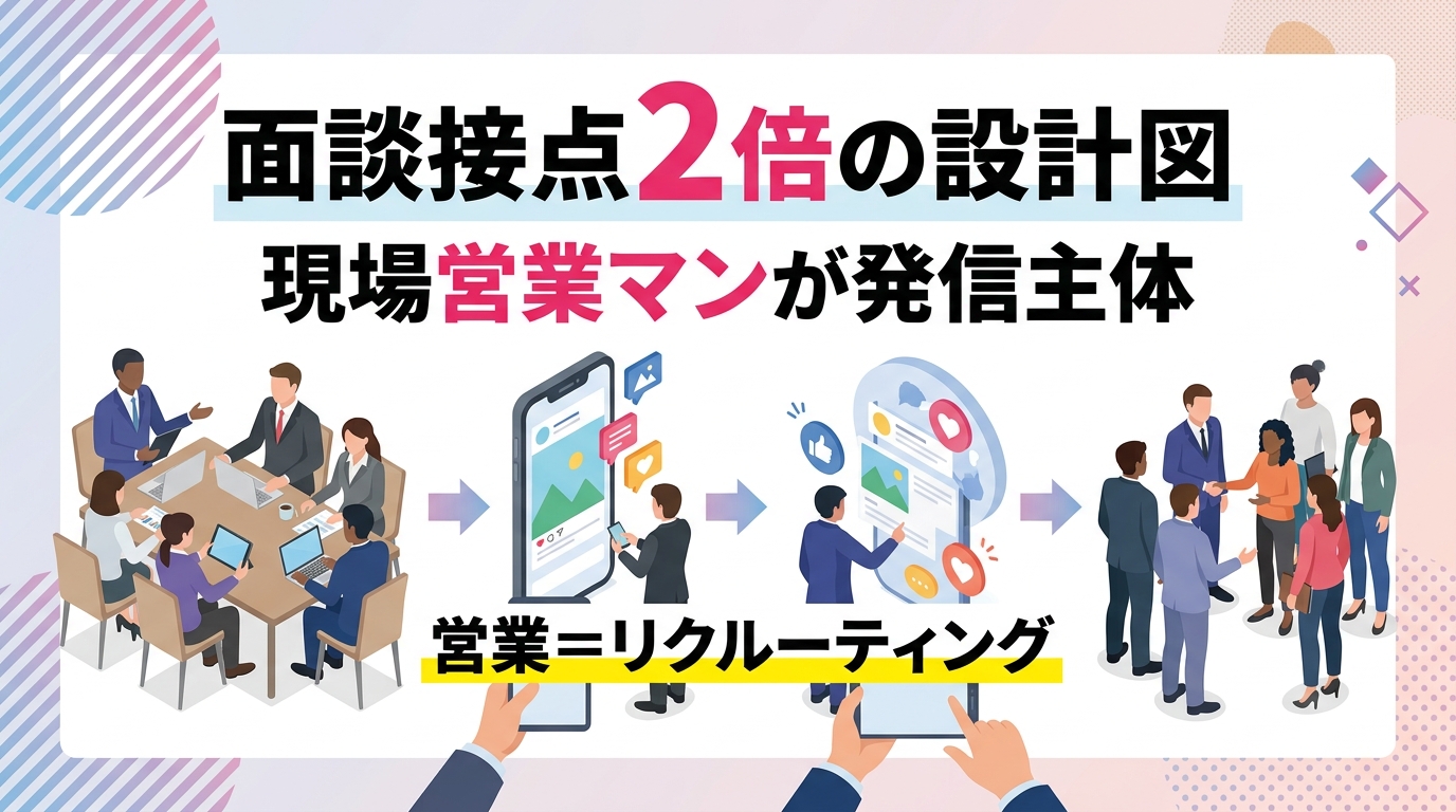 面談接点数を2倍にする「営業組織主導型」のSNS運用をどう設計すべきか?
