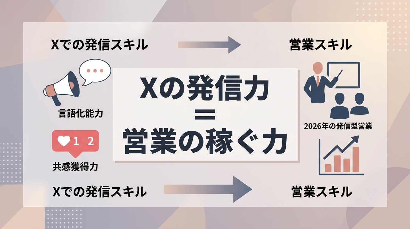 なぜ営業職採用とX(旧Twitter)の活用は「稼ぐ人材」の獲得に直結するのか?