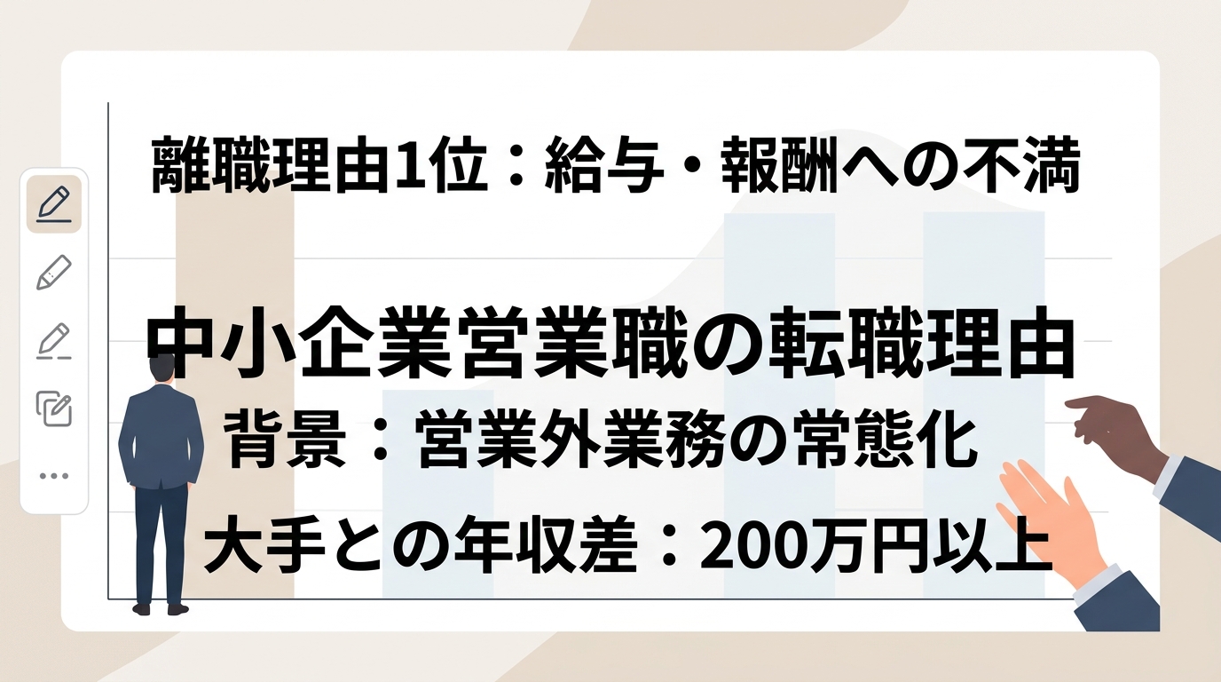中小企業の営業職が直面する転職理由ランキングの真相とは?