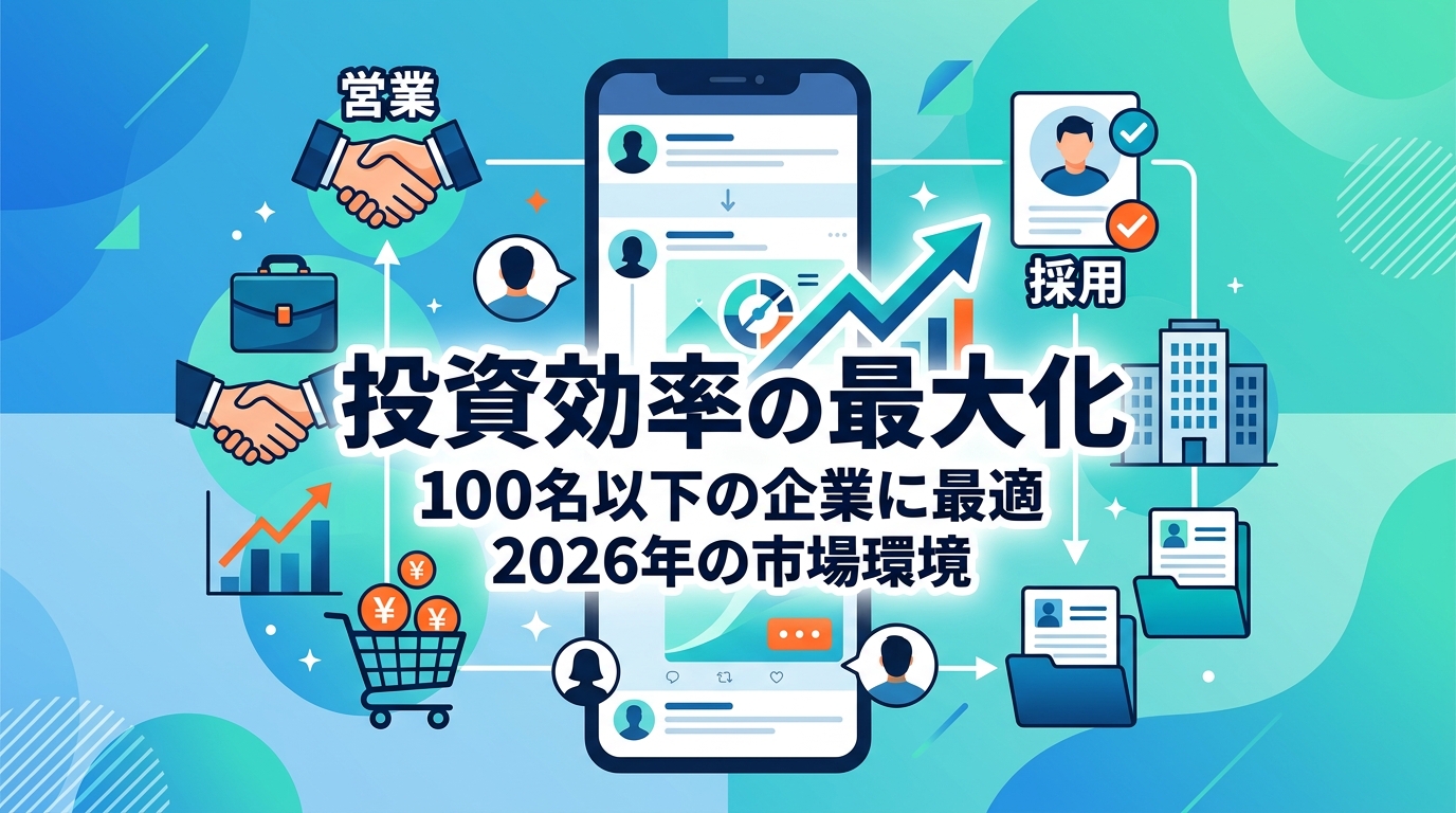 なぜ営業と採用を一つのSNSアカウントで同時に行うべきなのか？