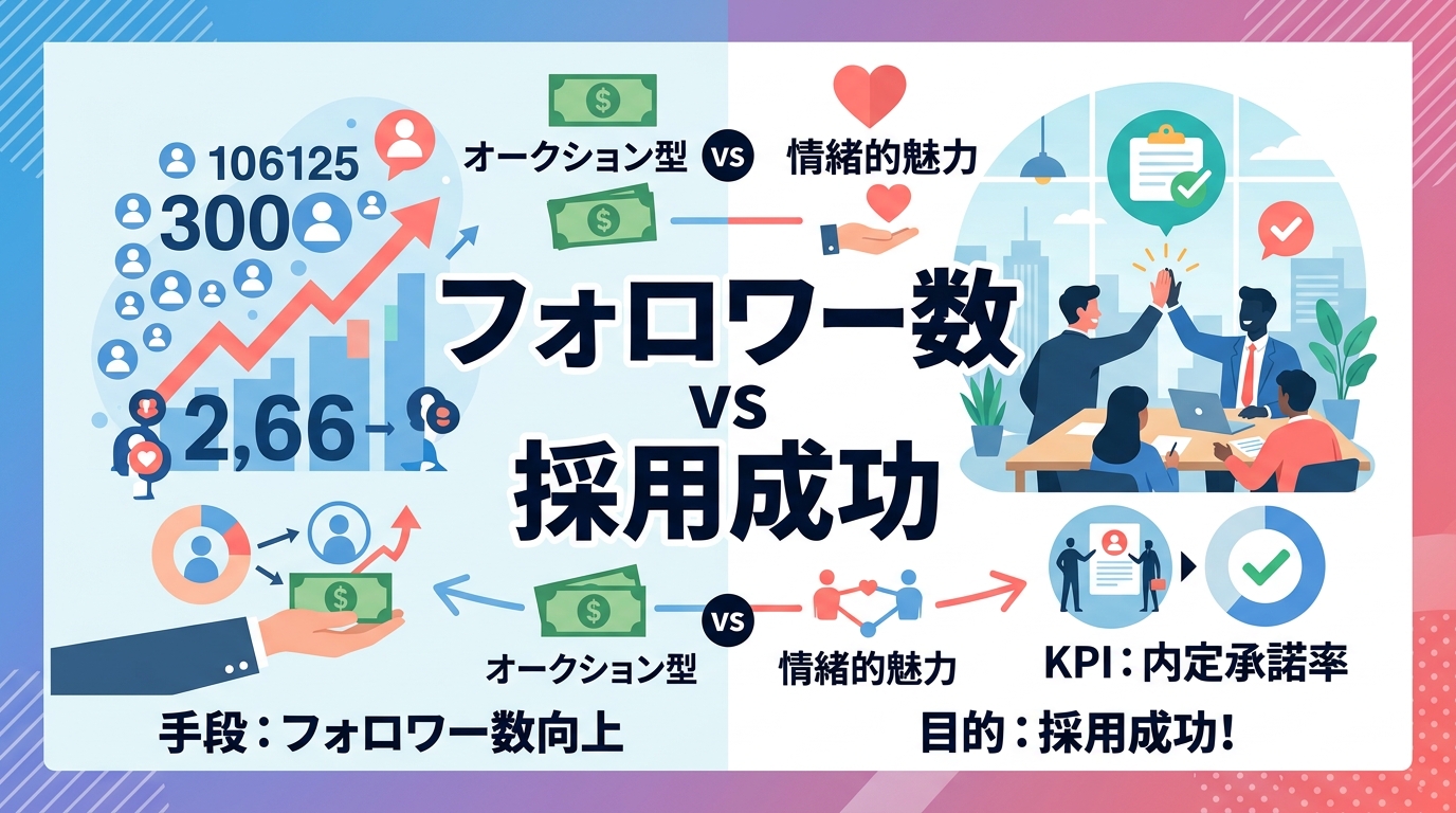 なぜフォロワー数より「採用成功」を重視したSNS運用が重要なのか？