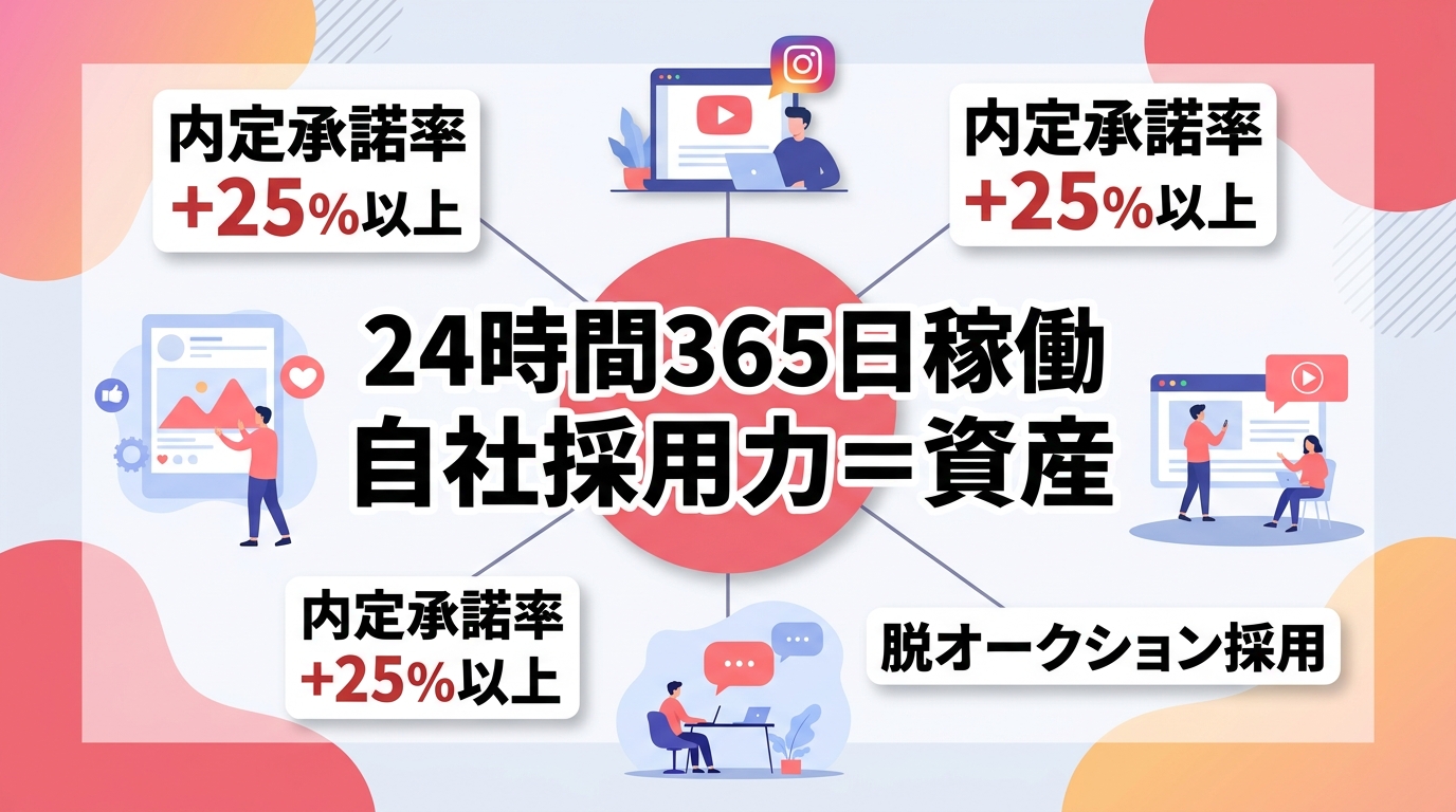 SNS採用で「自社採用力」を高めて脱オークション採用を実現する秘訣は?