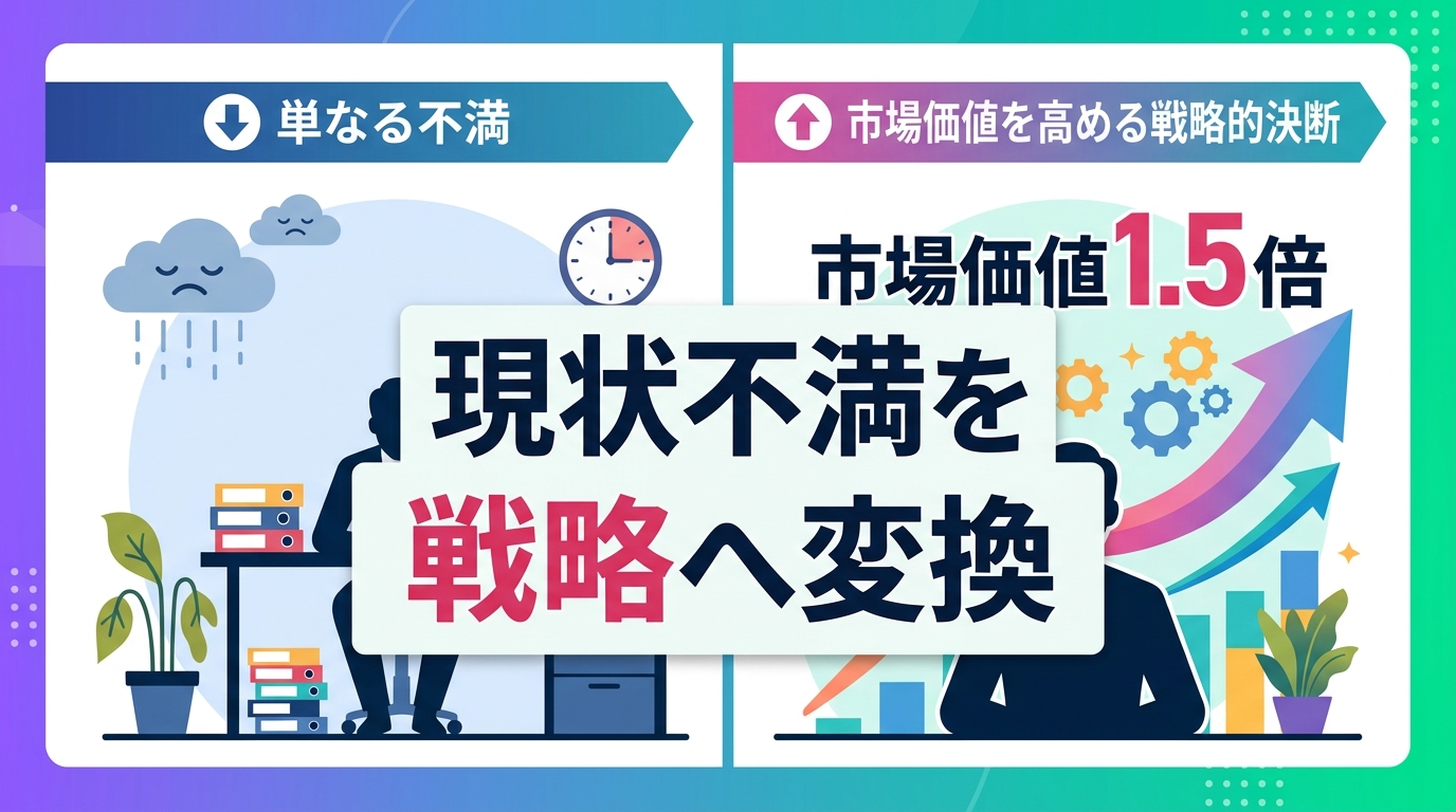 現場の不満を「市場価値を高める戦略的決断」に変える伝え方とは？