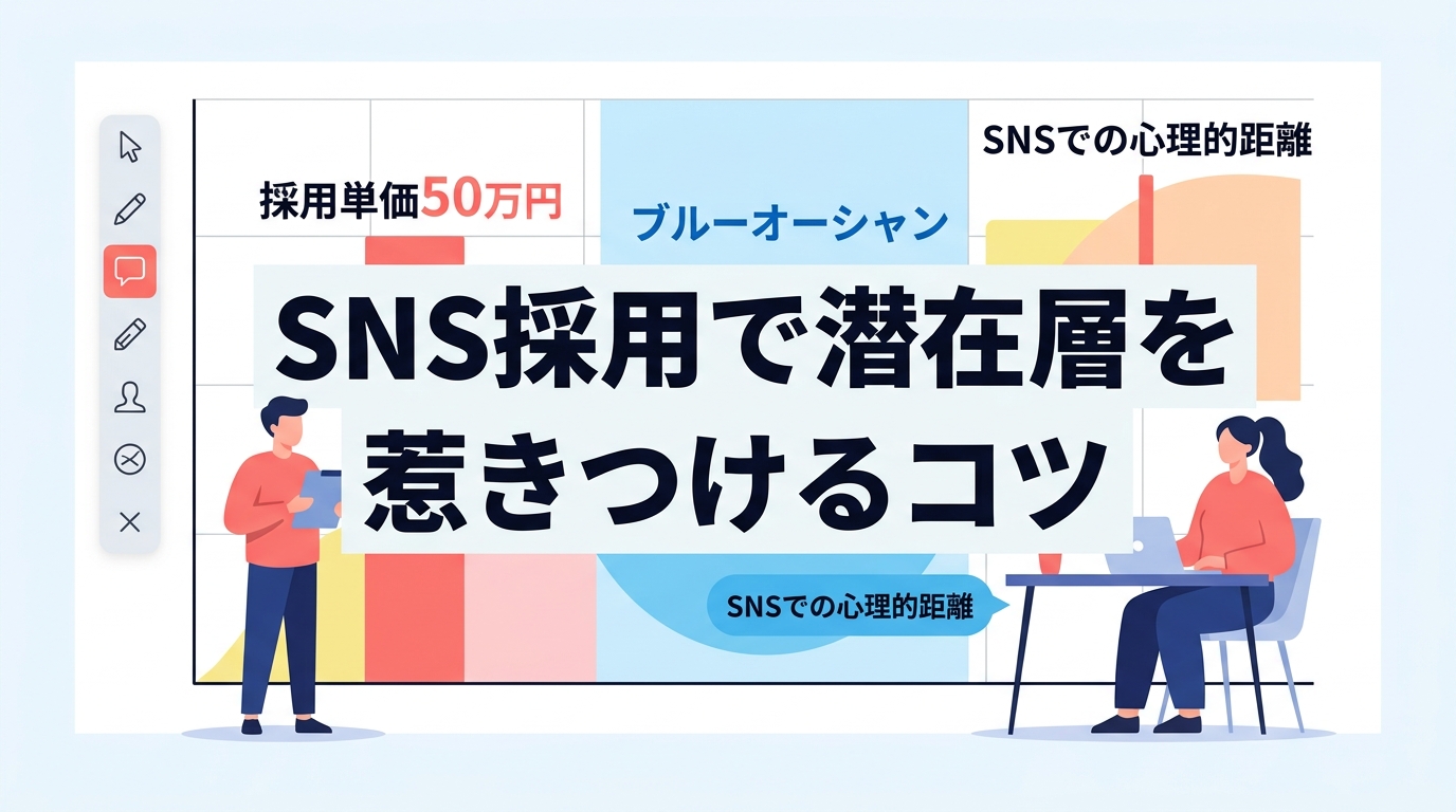 SNS採用で他社と比較される前に潜在層を惹きつける方法とは？