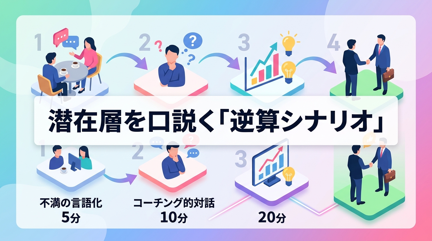 潜在層を口説く「逆算シナリオ」と心理学的アプローチとは？