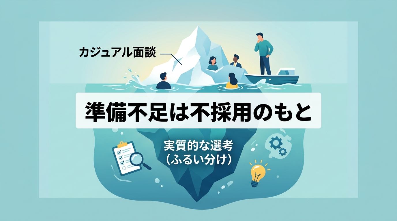 カジュアル面談でも実質的な「不採用」の判断は行われているのか？