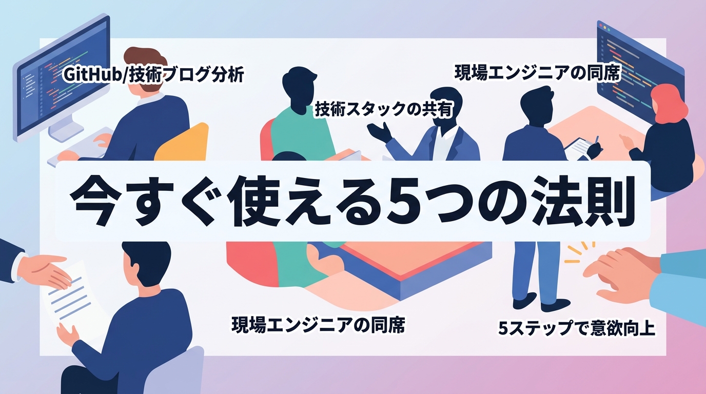 技術的対話で候補者の意欲を高める具体的なやり方とは？