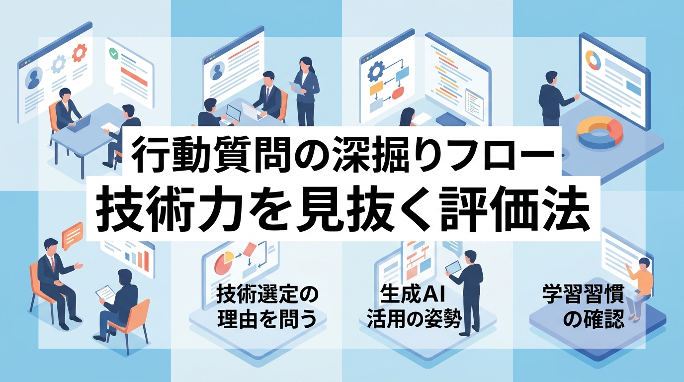 技術力と資質を短時間で正確に見抜くための質問と評価方法とは？