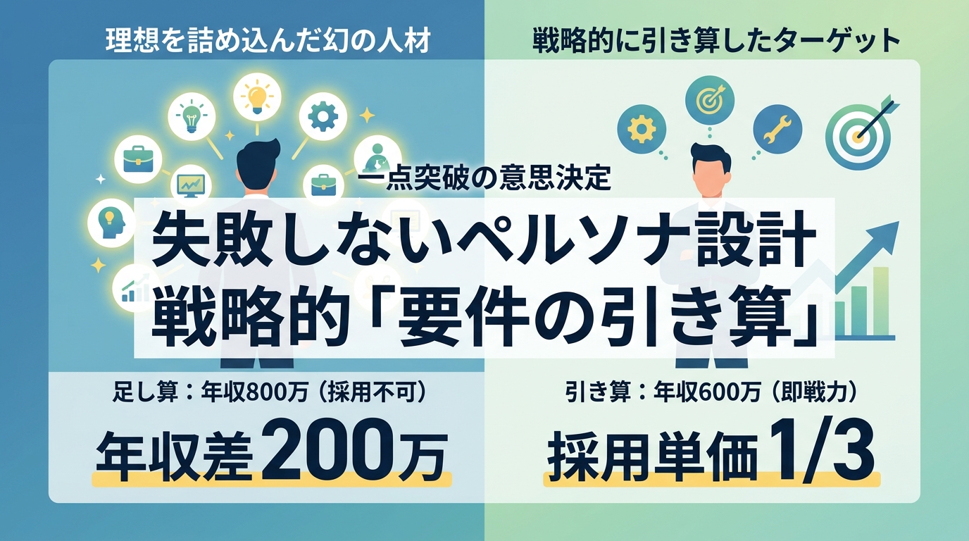 なぜエンジニア採用のペルソナ設計で「要件の引き算」が不可欠なのか？
