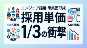 エンジニア採用の母集団形成手法｜採用単価3分の1を実現する「確率」の設計とSNS戦略
