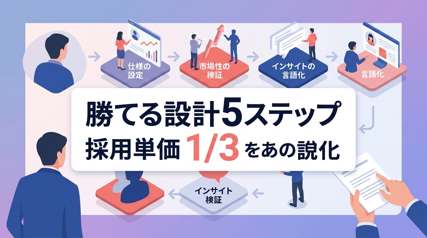 大手企業に勝つ「採用ペルソナ設計方法」の5ステップとは？