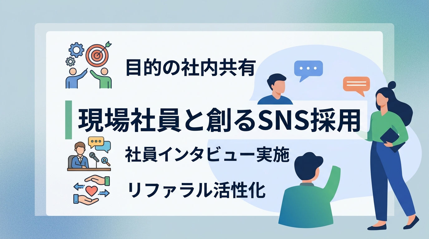 現場社員を巻き込みSNS採用の成果を最大化する社内連携の手順は？