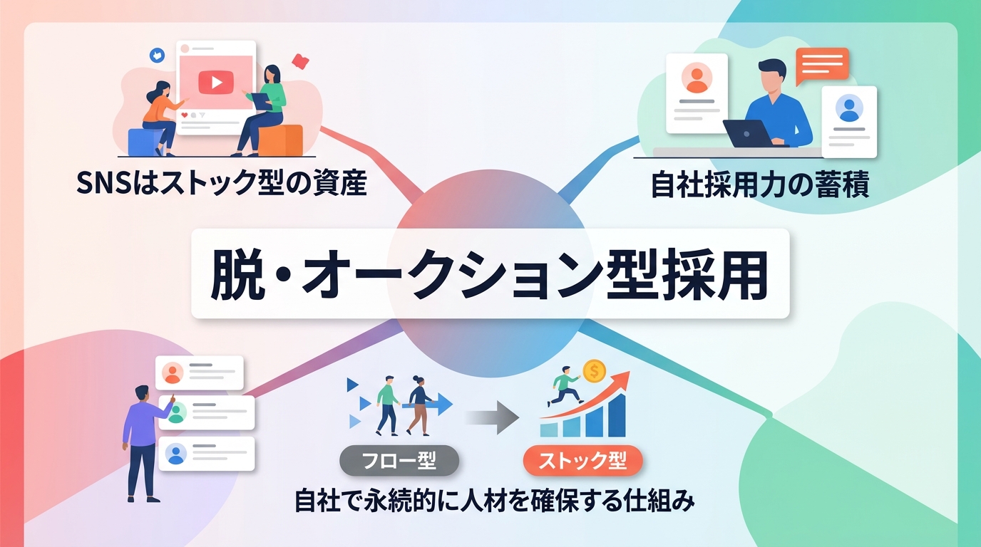 オークション型採用から脱却し自社で永続的に人材を確保する仕組みとは？