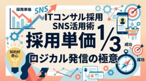 ITコンサル採用のSNS活用術｜知的好奇心を刺激し採用単価を3分の1にするロジカル発信の極意