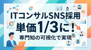 ITコンサルSNS採用ブランディング｜専門知を可視化し採用単価を3分の1にする戦略