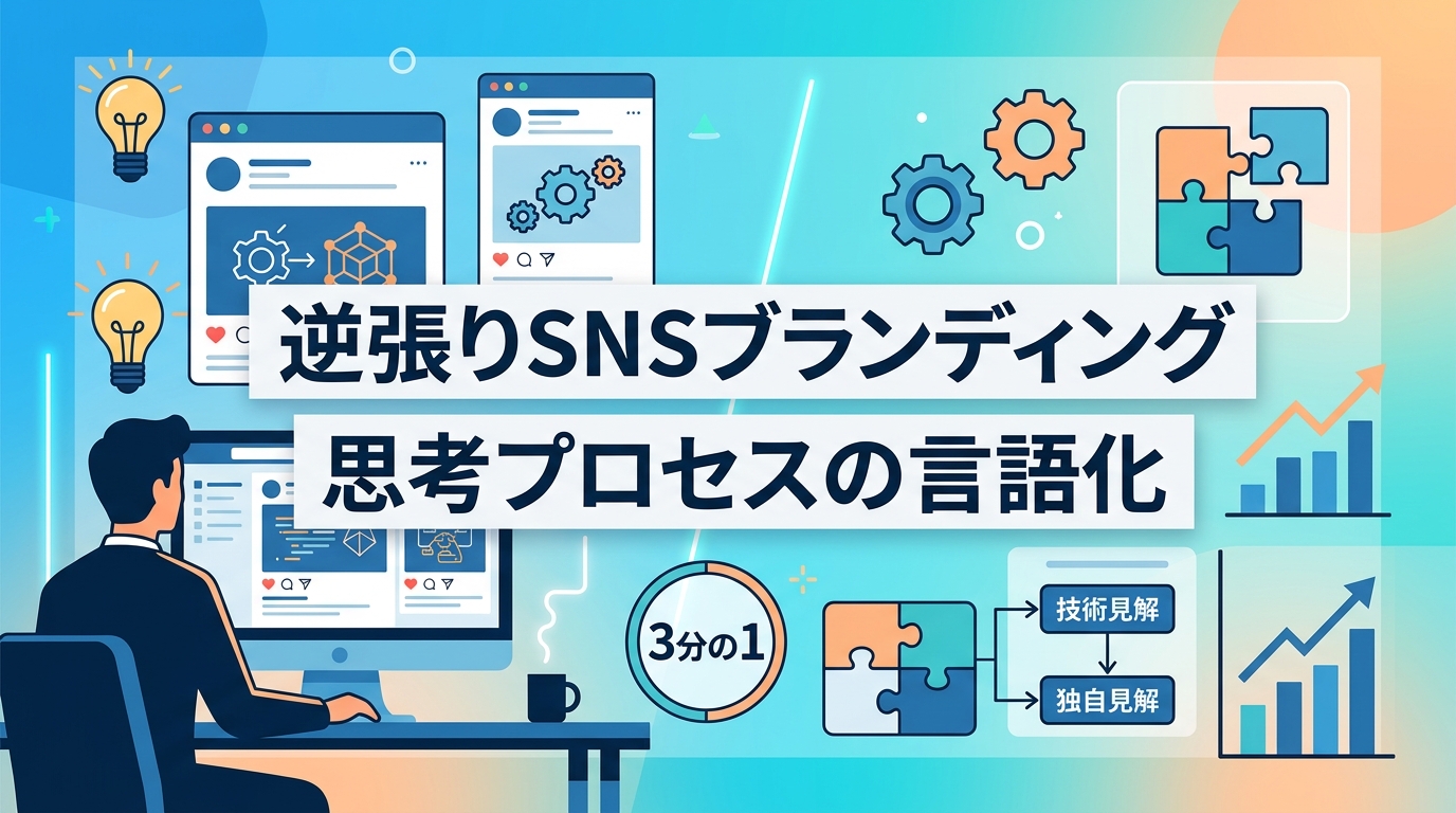 優秀層を惹きつける「専門知」と「思考プロセス」をSNSで可視化する戦略とは？