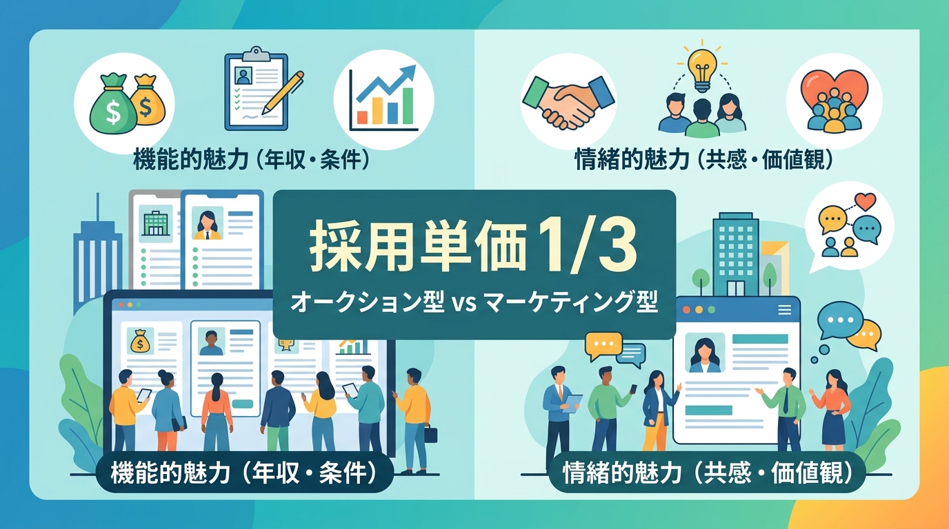 採用マーケティングのペルソナ設計がなぜ採用単価を1/3にするのか？