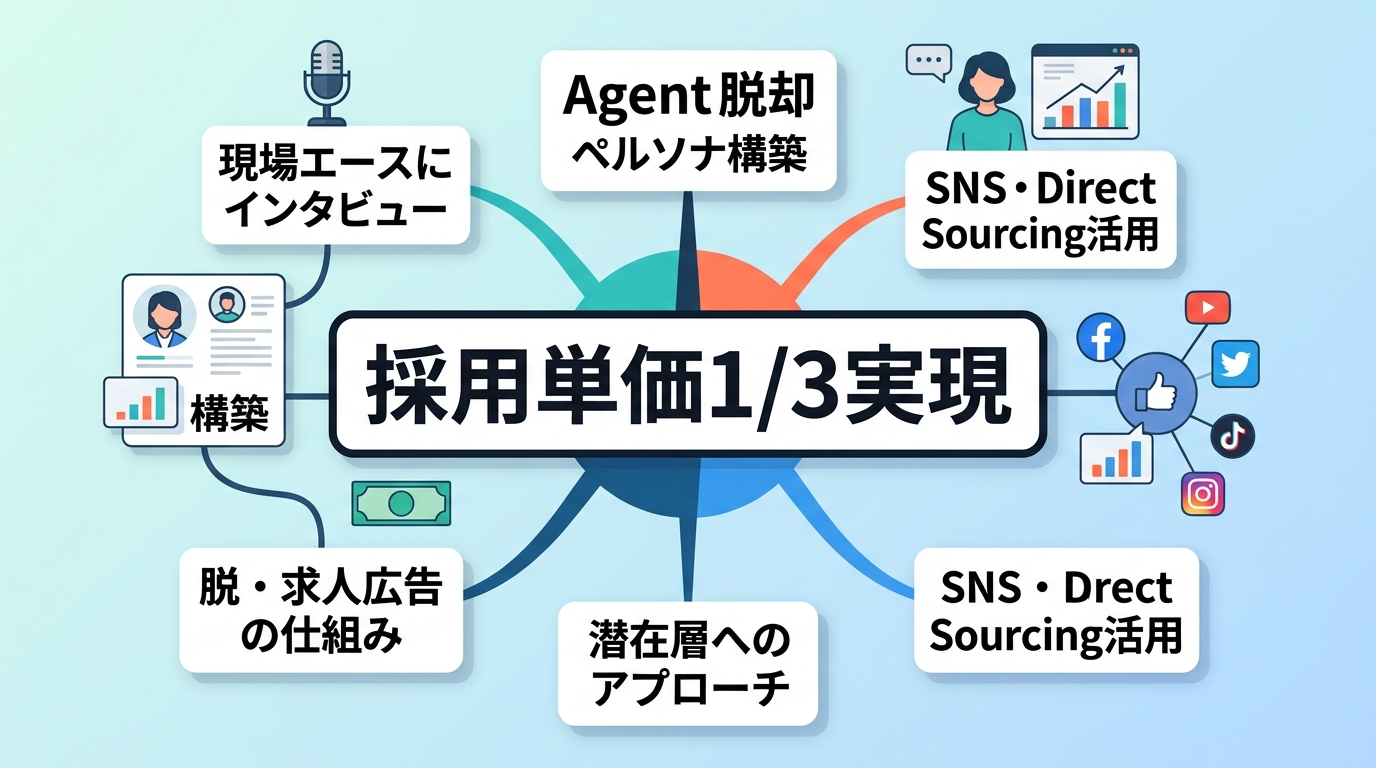 構築したペルソナをSNS採用に活用し採用単価を3分の1にする方法は？