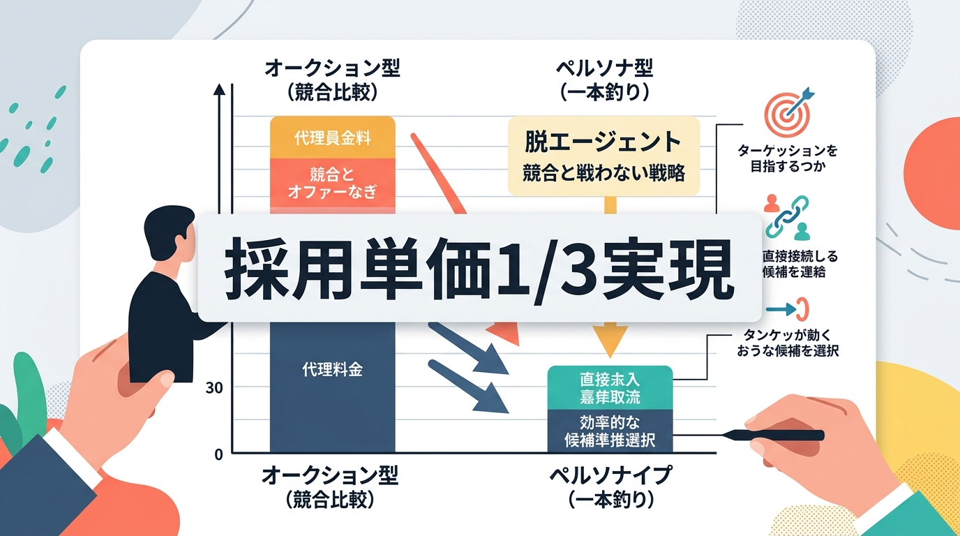 なぜ採用ペルソナの項目設定が「採用単価1/3」の鍵となるのか？