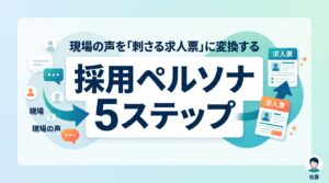 採用ペルソナテンプレート｜現場の声を「刺さる求人票」に変換する超実践的5ステップ