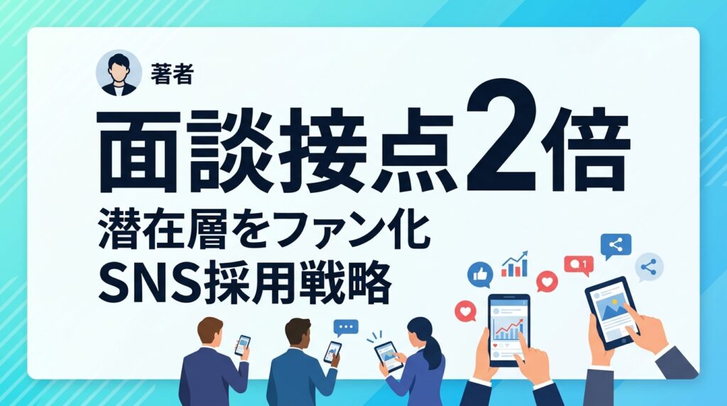 【採用の母集団形成】潜在層をファン化し面談接点2倍を叶える「逆算型」SNS戦略