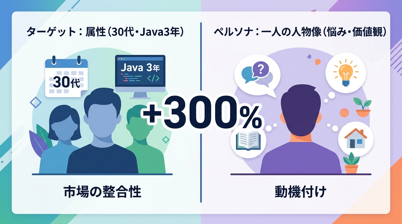採用ターゲットとペルソナの定義にはどのような違いがあるのですか？