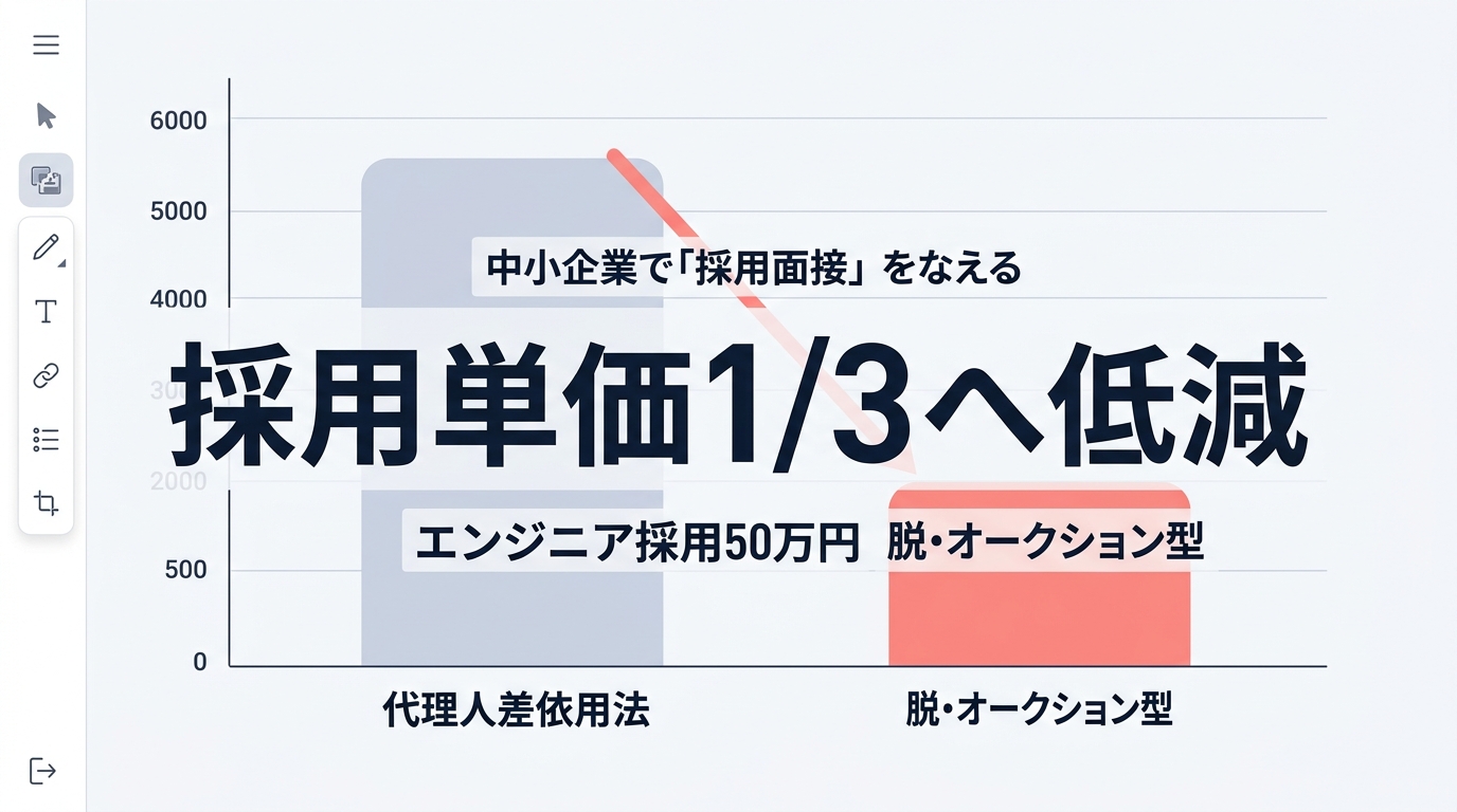 中小企業がカジュアル面談を導入して「採用単価1/3」を実現できる理由は？