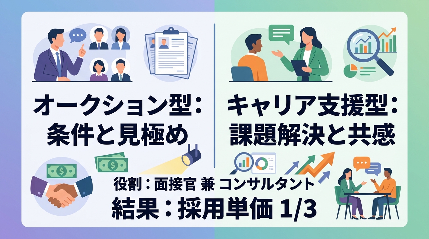 採用単価を3分の1に抑える「キャリア支援型」面接の具体的なやり方は？
