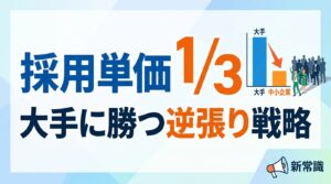 【中小企業】採用ペルソナの新常識｜大手に勝つ「逆張り」戦略で採用単価を3分の1に