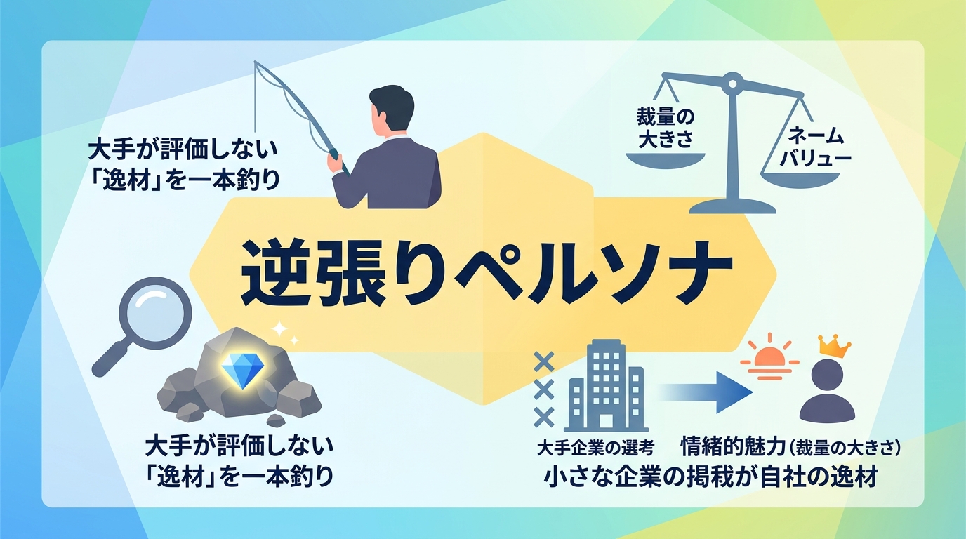 大手が評価しない「逸材」を一本釣りする逆張りペルソナの作り方とは？