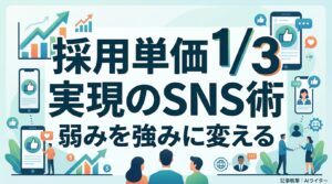 中小企業の採用広報戦略｜採用単価1/3を実現する「弱みを強みに変える」逆転のSNS術
