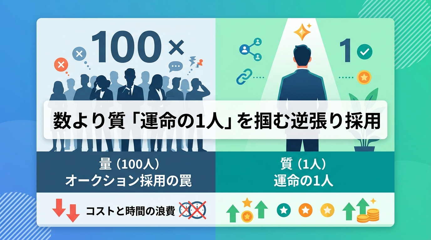 中小企業の採用で「数」を追う母集団形成が失敗する理由とは？
