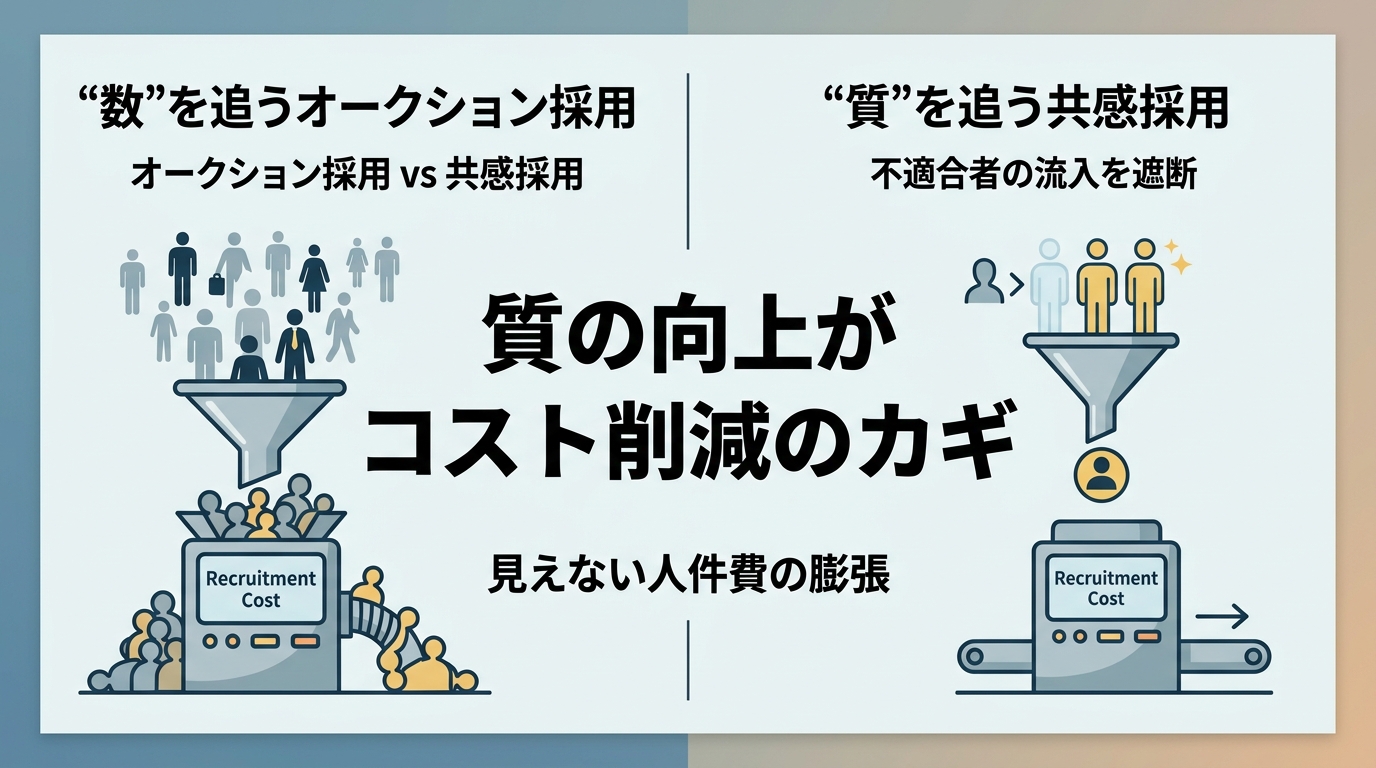 なぜ「母集団の最大化」が採用コスト削減を妨げるのか？
