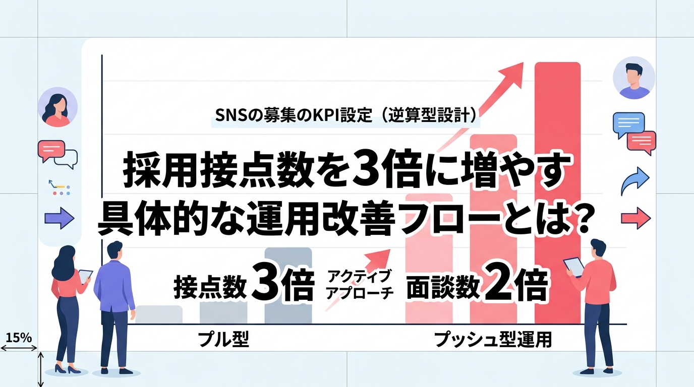 採用接点数を3倍に増やすための具体的な運用改善フローとは？