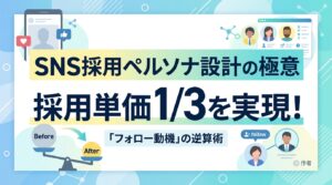 SNS採用ペルソナ設計の極意｜採用単価3分の1を実現する「フォロー動機」の逆算術