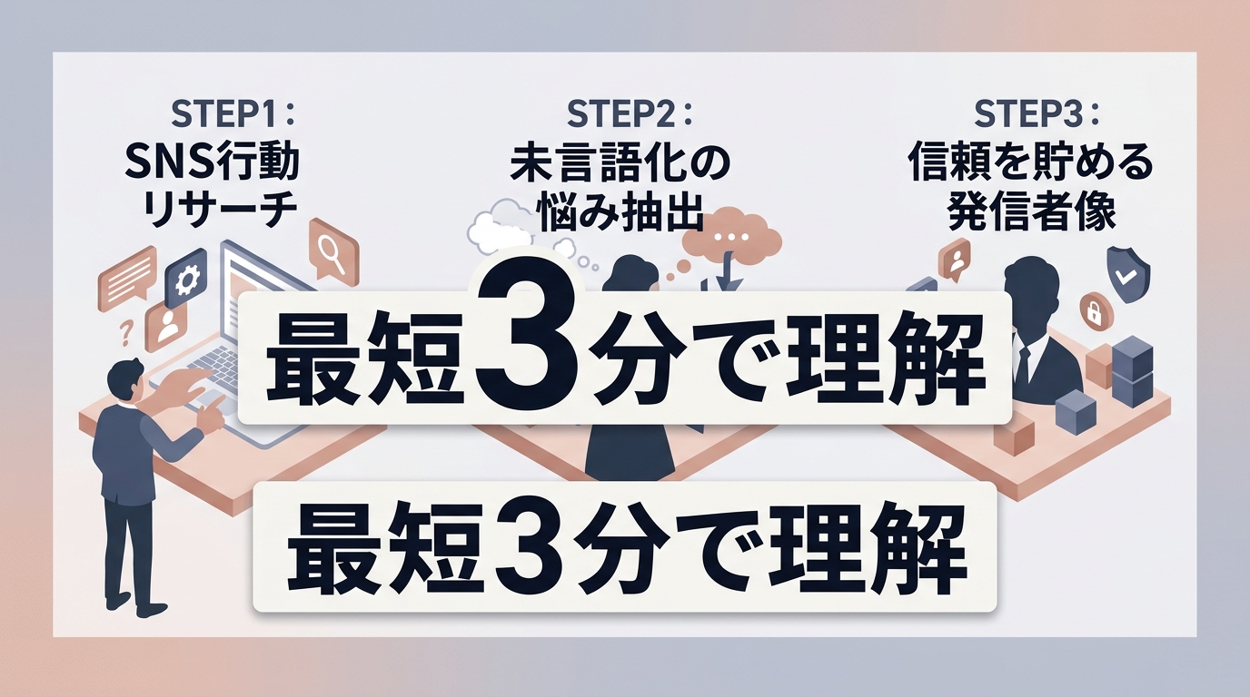 採用単価3分の1を実現するSNS採用ペルソナの具体的な設計手順とは？