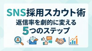 SNS採用スカウトのやり方｜返信率を劇的に変える「投稿分析」とDM作成の5ステップ