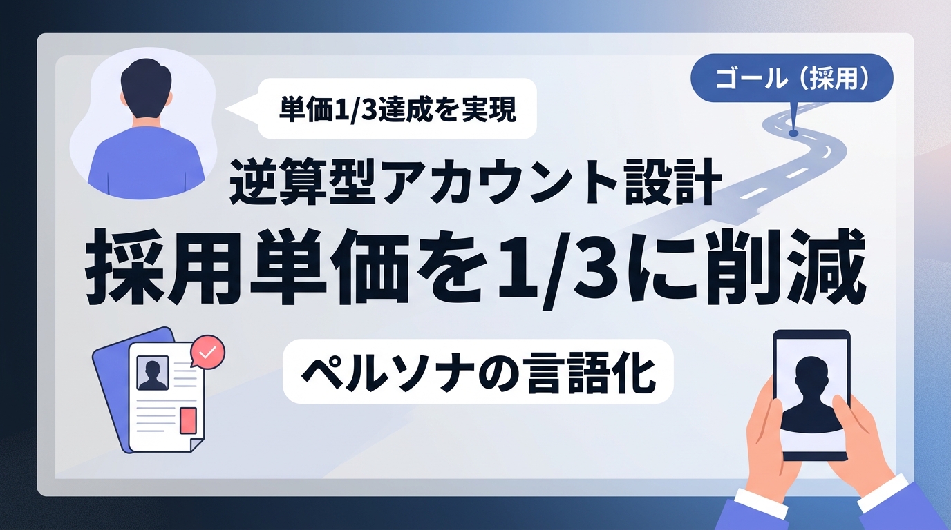 採用単価を3分の1に抑える「逆算型」Xアカウント運用の進め方は?